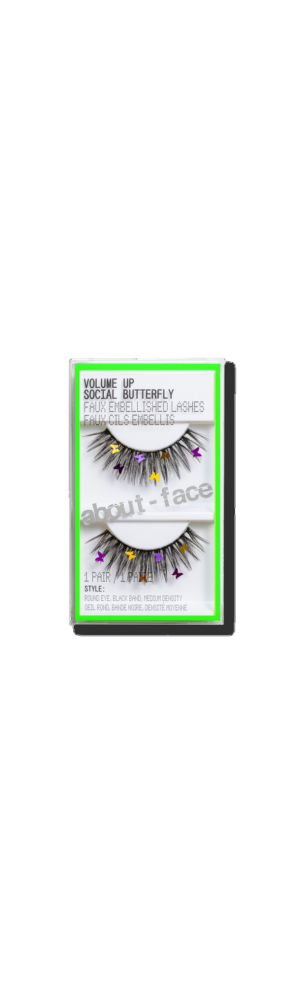 Ulta about-face  Volume Up Faux Embellished Lashes - Social Butterfly