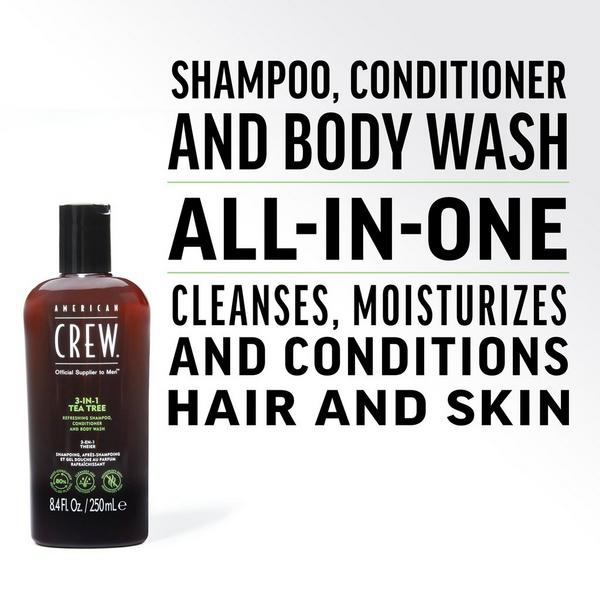 Ulta American Crew  3-in-1 Tea Tree Shampoo Conditioner And Body Wash