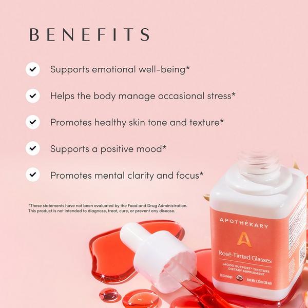 Ulta Apothékary  Rosé-Tinted Glasses Mood Support Tincture
