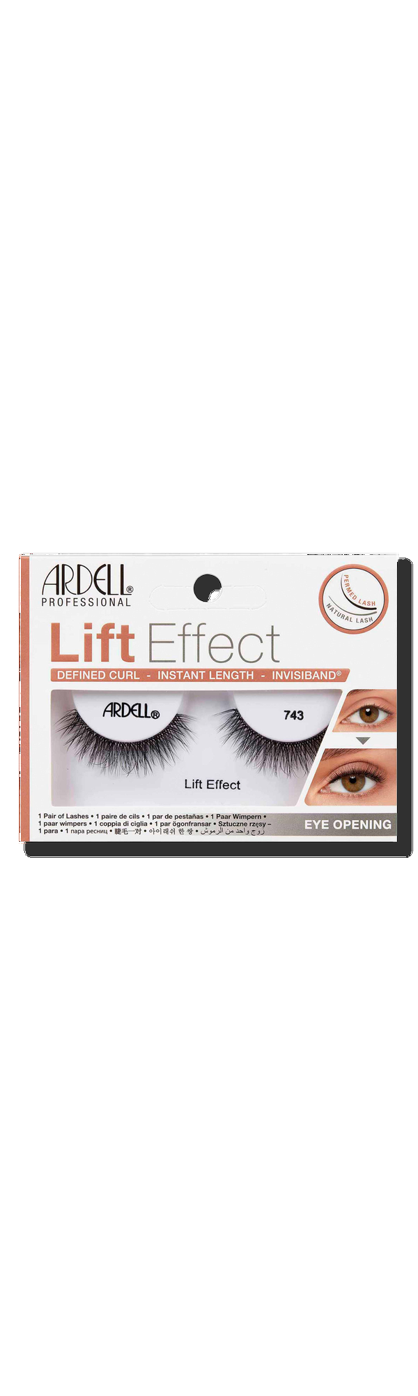 Ulta Ardell  Lift Effect #743 Defined Curl Instant Length with Invisiband