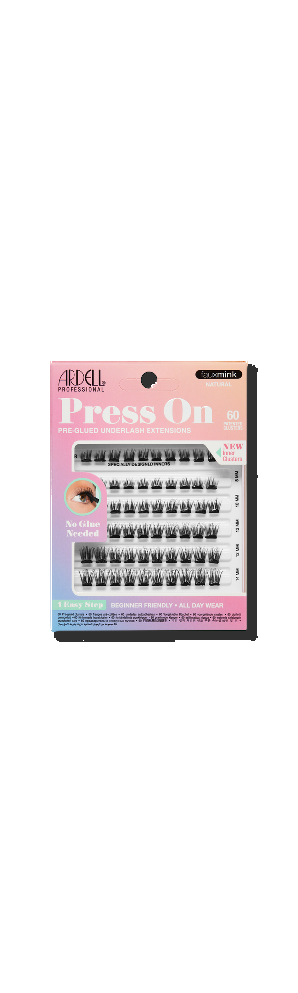 Ulta Ardell  Press On Pre-glue Underlash Extensions Faux Mink Natural