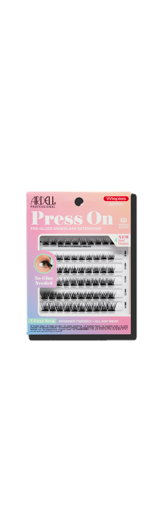 Ulta Ardell  Press On Pre-glued Underlash Extensions Wispies Natural