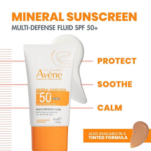 Ulta Avène  Mineral Sunscreen Multi-Defense Fluid SPF 50+