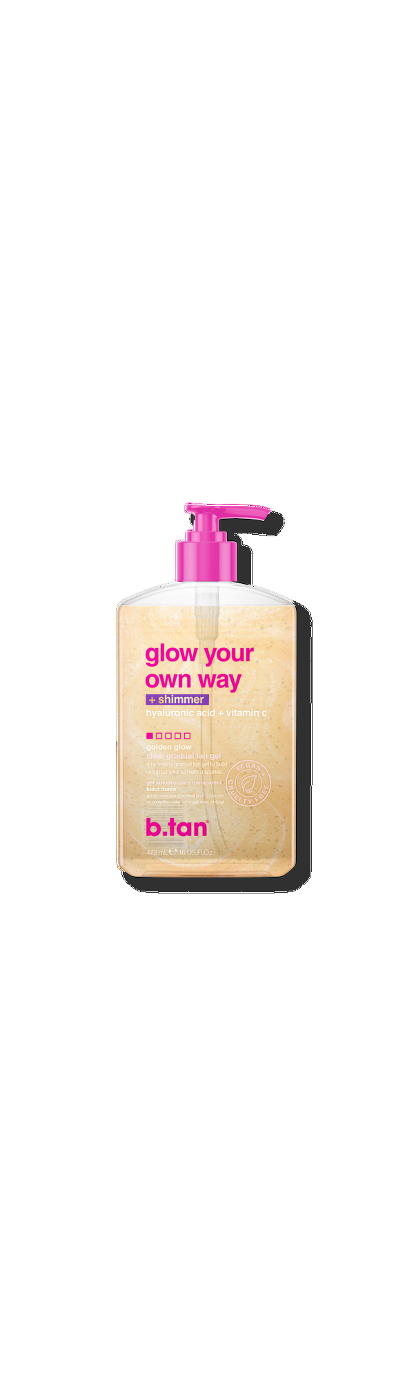 Ulta b.tan  Glow Your Own Way + Shimmer Shimmering Clear Self Tan Gel