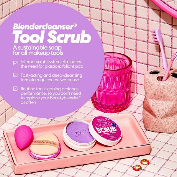 Ulta Beautyblender  Tool Scrub Lavender Hand Sponge & Brush Cleanser