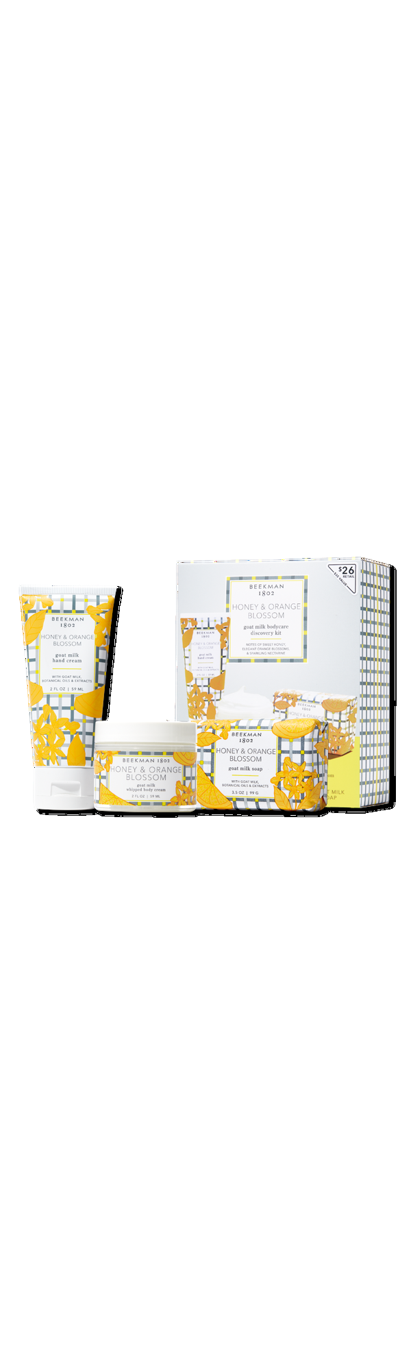 Ulta Beekman 1802  Honey & Orange Blossom Bodycare Discovery Kit