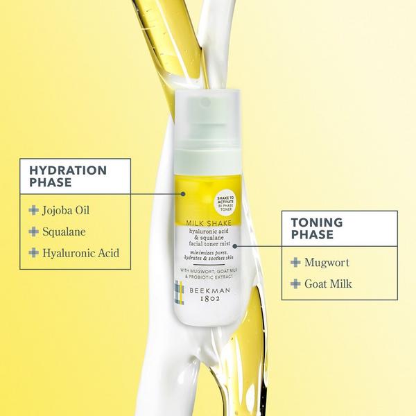 Ulta Beekman 1802  Milk Shake Hyaluronic Acid & Squalane Facial Toner Mist