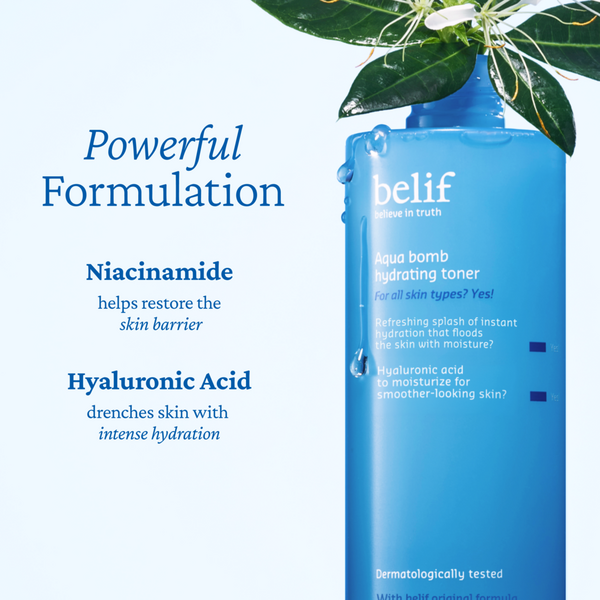Ulta Belif  Aqua Bomb Hydrating Toner With Hyaluronic Acid