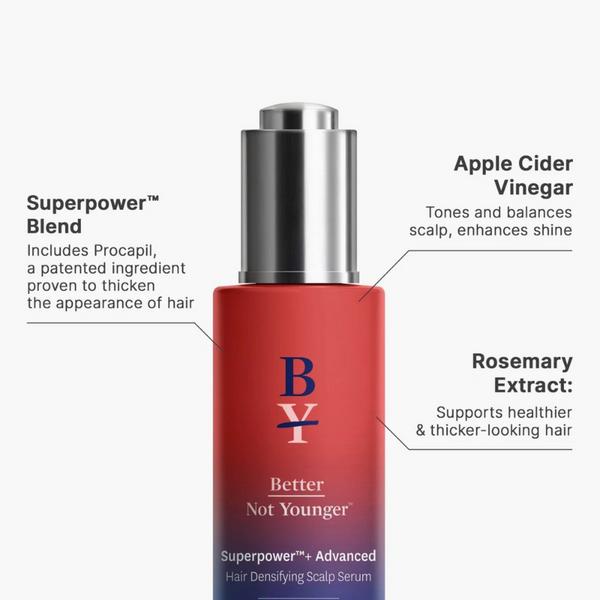 Ulta Better Not Younger  Superpower+ Advanced Hair Densifying Scalp Serum