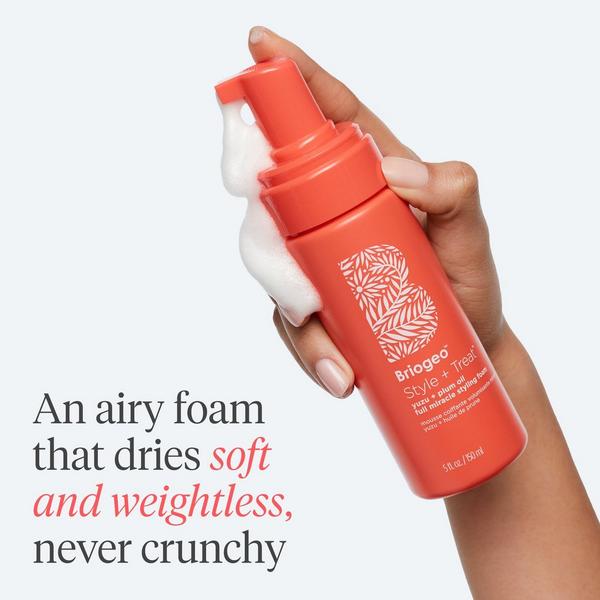 Ulta Briogeo  Style + Treat Yuzu + Plum Oil Hair Styling Texture Foam