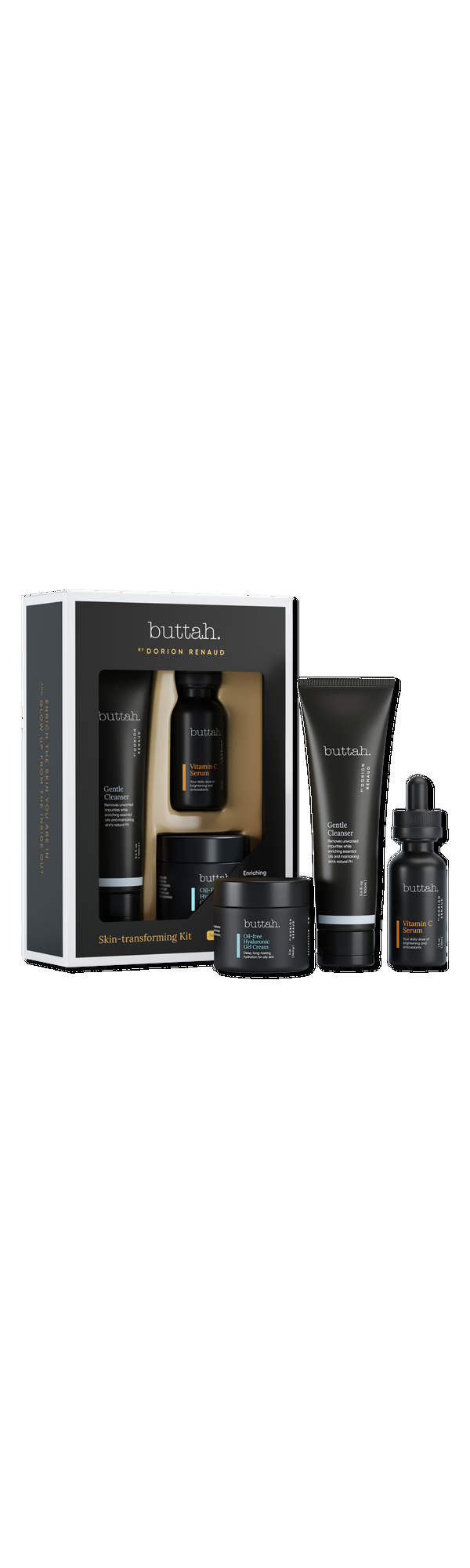 Ulta Buttah Skin  3 Piece Skin Transforming Set with Oil Free Hylaluronic Gel