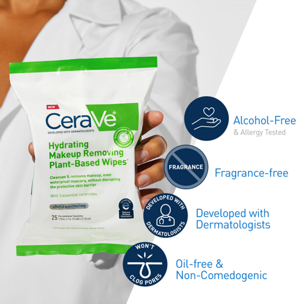 Ulta CeraVe  Hydrating Makeup Removing Plant-Based Wipes