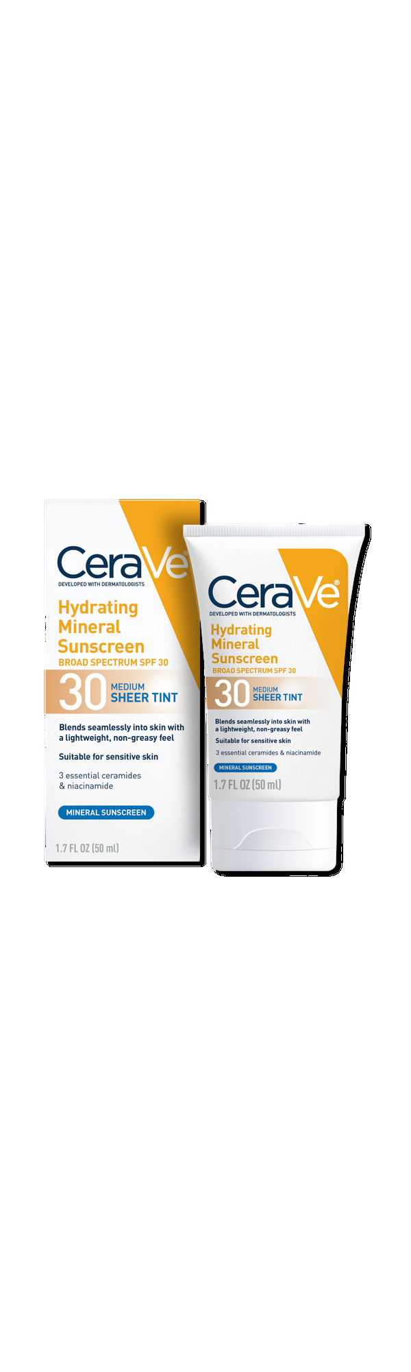 Ulta CeraVe  Hydrating Mineral Sunscreen Face Lotion with Sheer Tint SPF 30