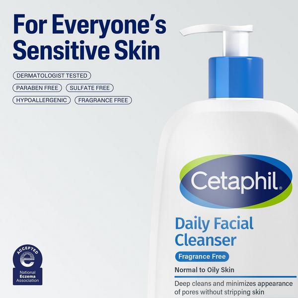 Ulta Cetaphil  Daily Facial Cleanser Face Wash Fragrance Free For Sensitive Skin