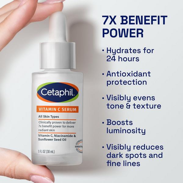 Ulta Cetaphil  Vitamin C Serum With Niacinamide And Sunflower Seed Oil