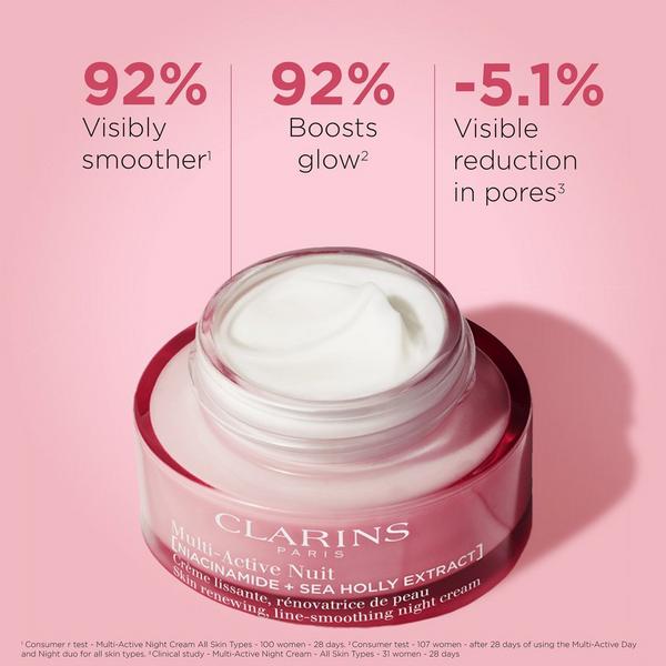 Ulta Clarins  Multi-Active Night Moisturizer For Lines Pores Glow With Niacinamide