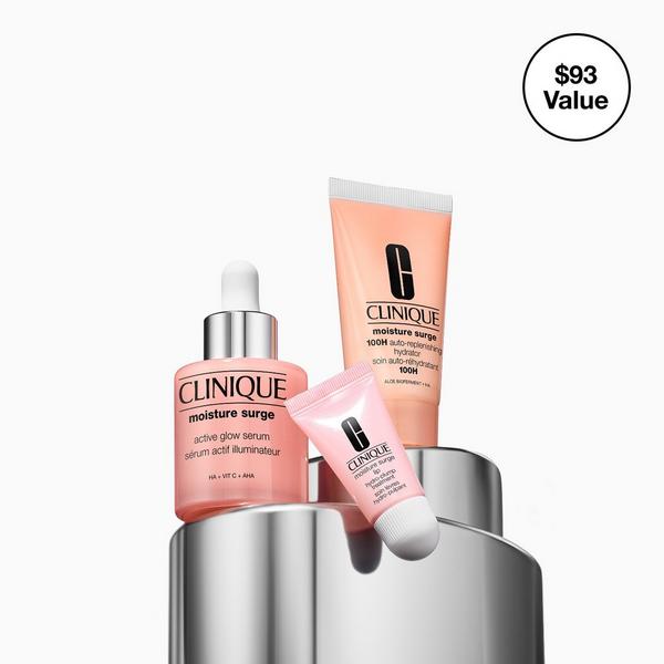 Ulta Clinique  Active Glow Moisture Surge Skincare Set