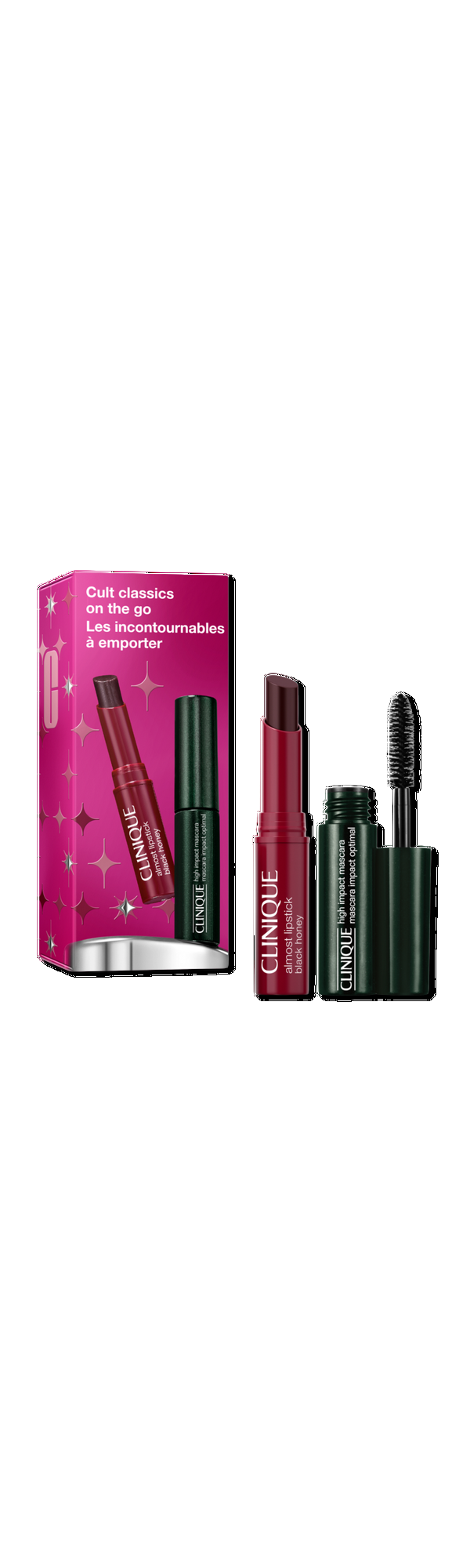 Ulta Clinique  Cult Classics On The Go: High Impact Mascara + Black Honey Mini Set