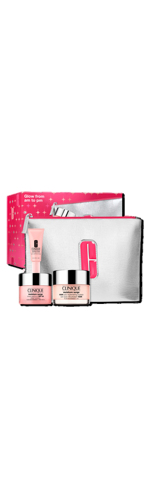 Ulta Clinique  Glow from AM to PM Moisture Surge Skincare Gift Set
