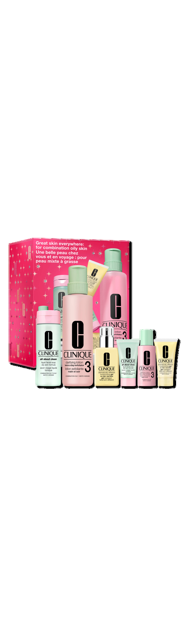 Ulta Clinique  Great Skin Everywhere Skincare Gift Set for Combination Oily Skin
