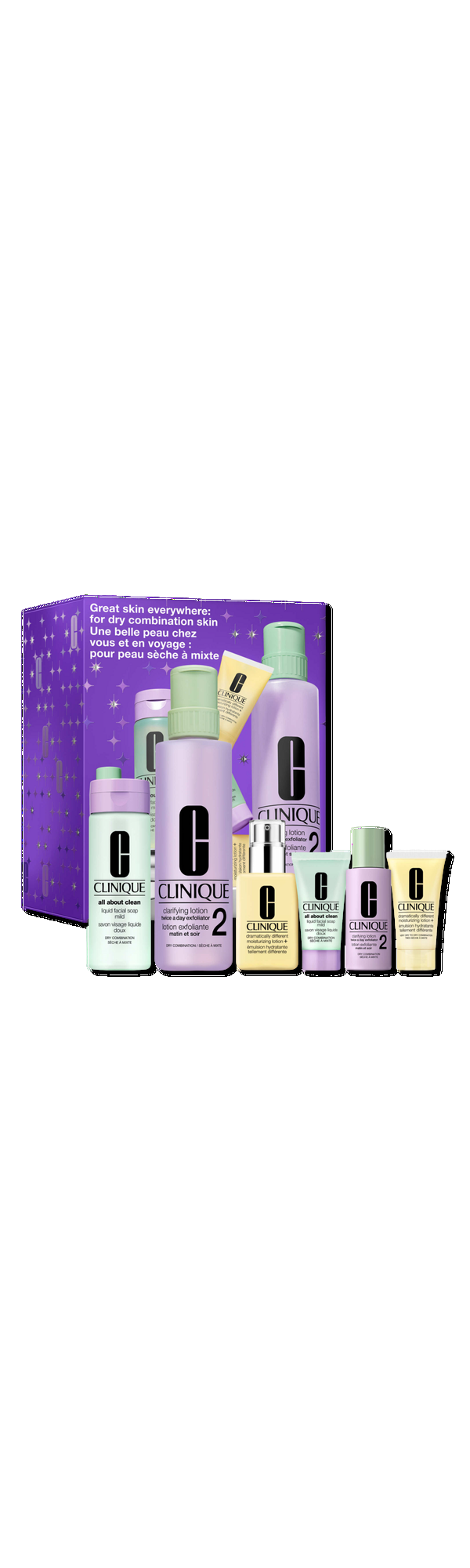 Ulta Clinique  Great Skin Everywhere Skincare Gift Set for Dry Combination Skin