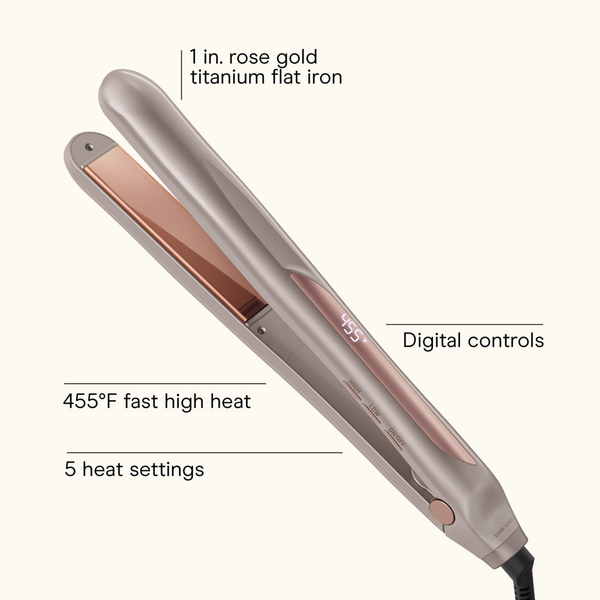 Ulta Conair  InfinitiPRO By Conair Titanium Flat Iron Smooth & Shine Luxe Series - Rose Gold