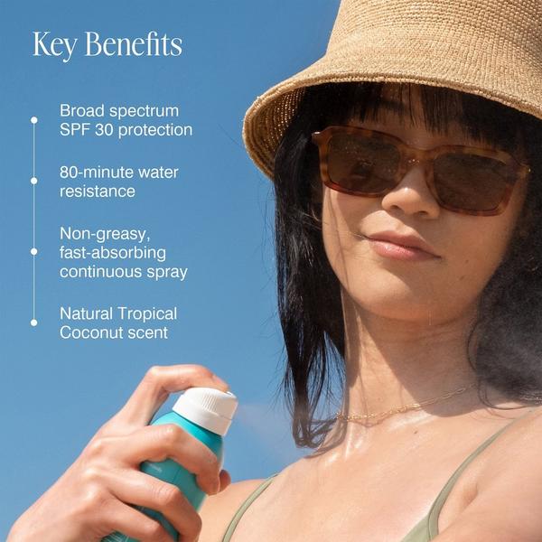 Ulta COOLA  Classic Body Organic Sunscreen Spray SPF 30 Tropical Coconut