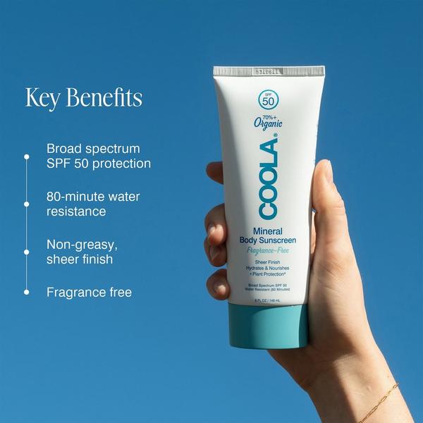 Ulta COOLA  Fragrance-Free Mineral Body Sunscreen Lotion SPF 50