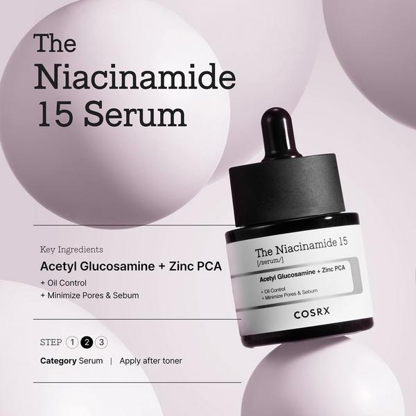 Ulta COSRX  The Niacinamide 15 Serum With Acetyl Glucosamine + Zinc PCA