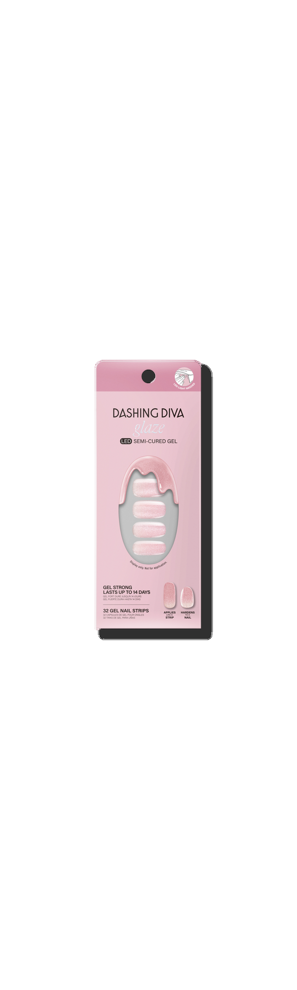 Ulta Dashing Diva  Ballerina Blush Glaze Semi - Cured Gel Art