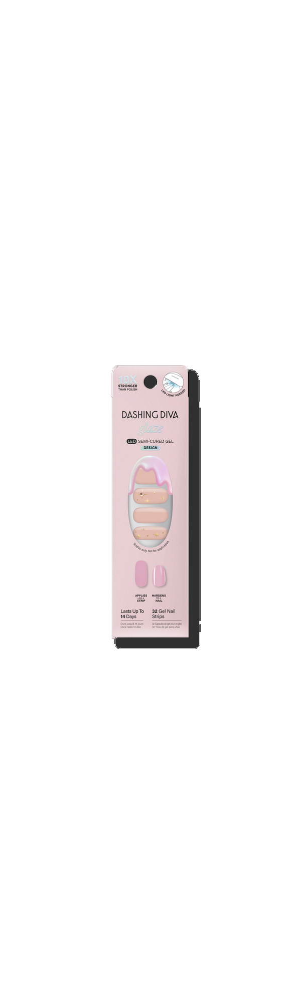 Ulta Dashing Diva  GLAZE DESIGN Semi-Cured Gel Nail Polish Stickers