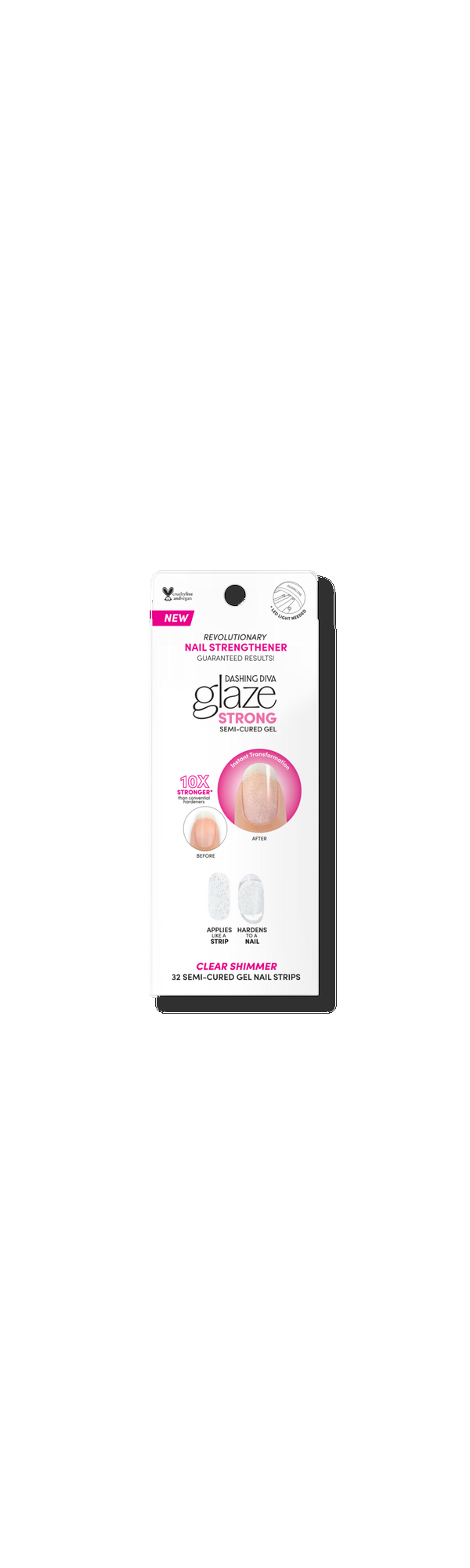 Ulta Dashing Diva  Glaze Strong Clear Shimmer Refill