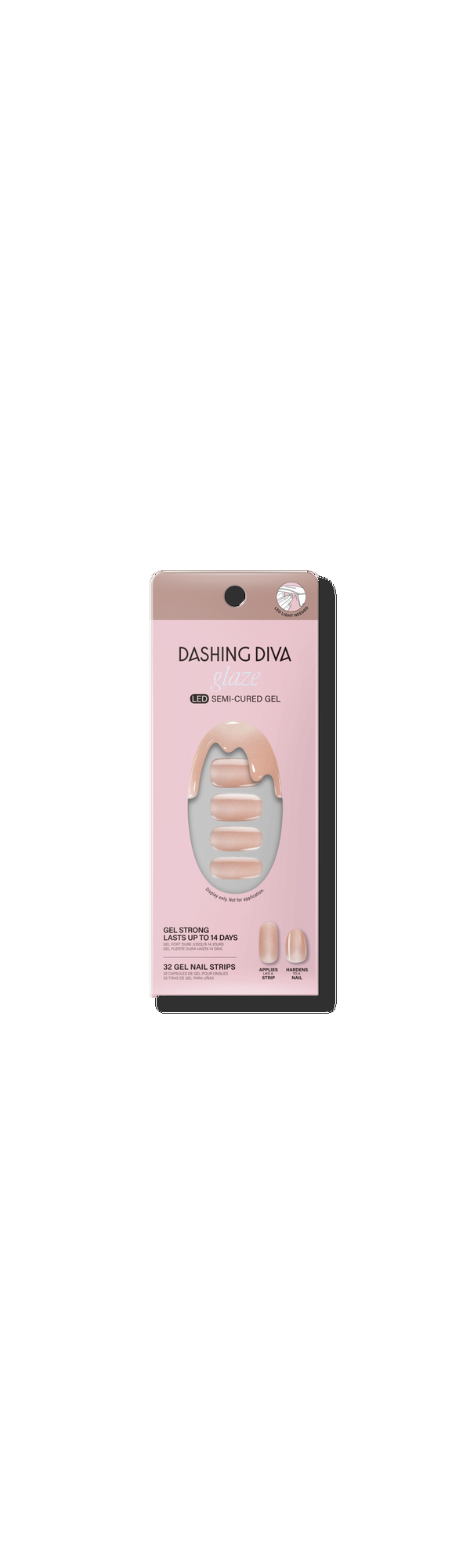Ulta Dashing Diva  Ring the Alarm Glaze Semi-Cured Gel Art