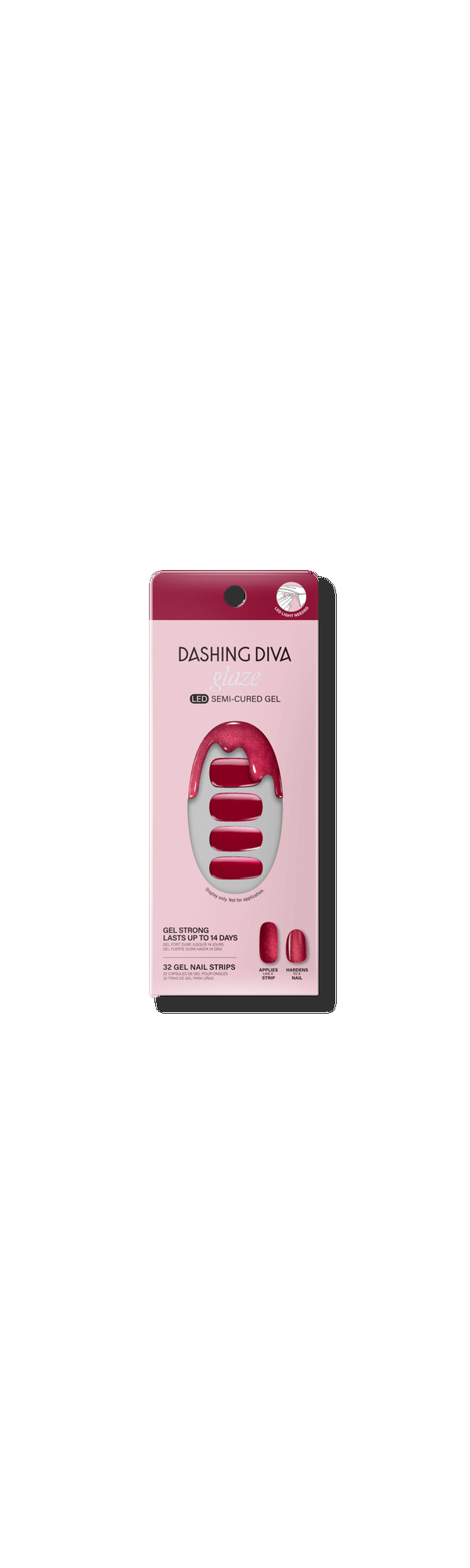 Ulta Dashing Diva  Ruby Red Apple Glaze Semi-Cured Gel Art