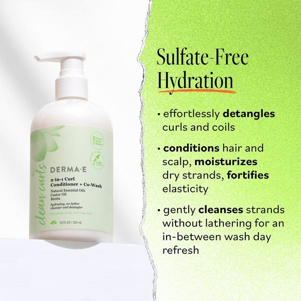 Ulta DERMA E  Alba Ramos 2-In-1 Curl Conditioner + Co-Wash