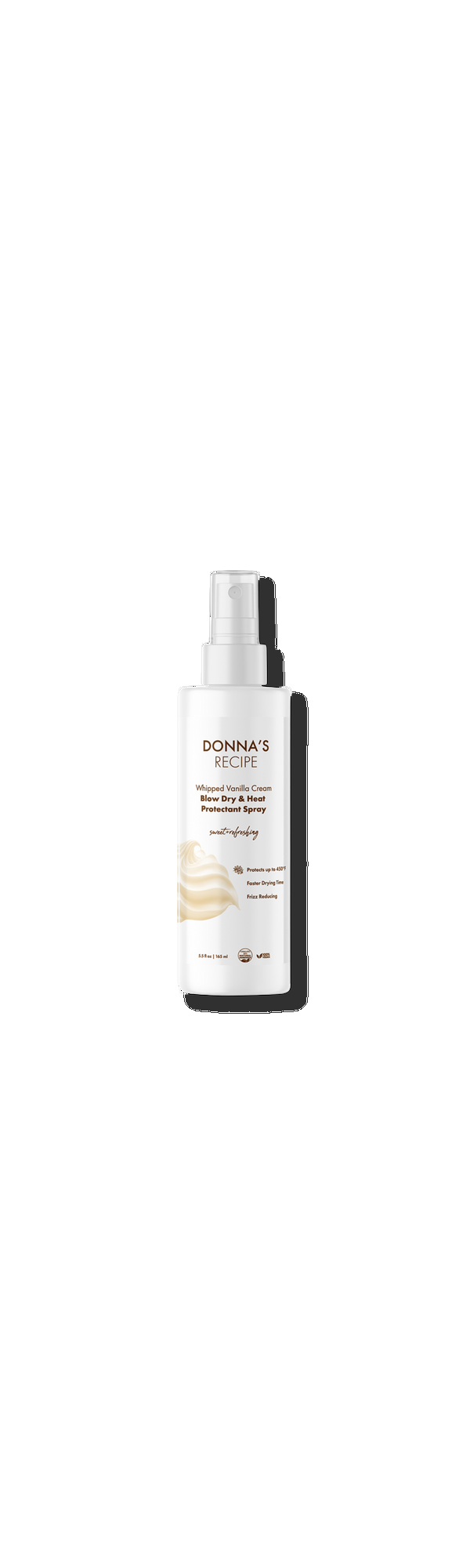 Ulta DONNA'S RECIPE  Whipped Vanilla Cream Blow Dry & Heat Protectant Spray