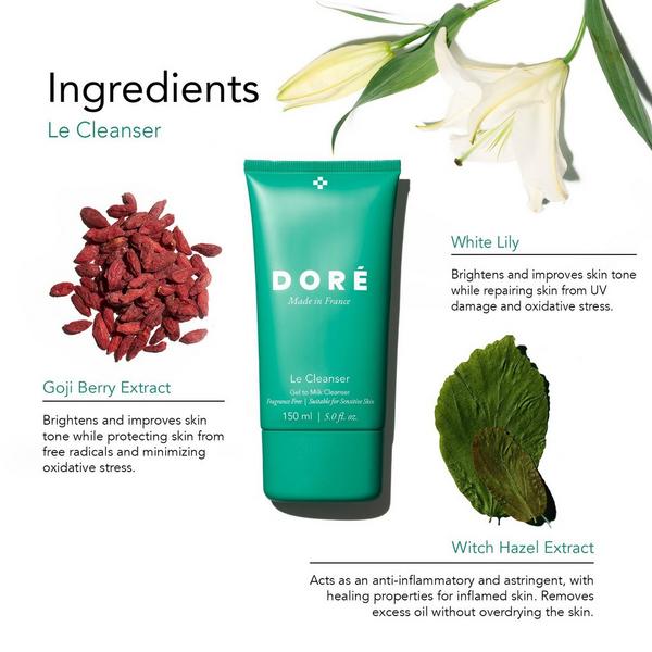 Ulta Doré  Le Cleanser Gel To Milk Fragrance-Free Cleanser For Sensitive Skin