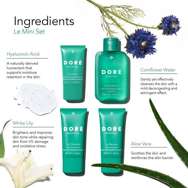 Ulta Doré  Le Mini Set Bestselling Skincare Essentials For Sensitive Skin