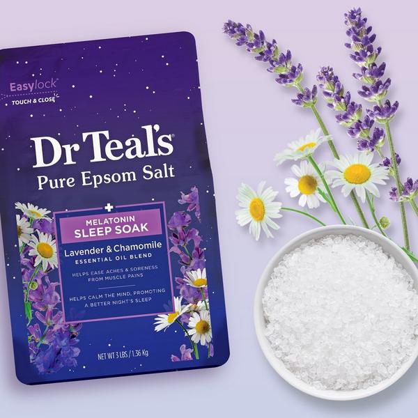 Ulta Dr Teal's  Pure Epsom Salt Soak Sleep Blend With Melatonin Lavender & Chamomile Essential Oils