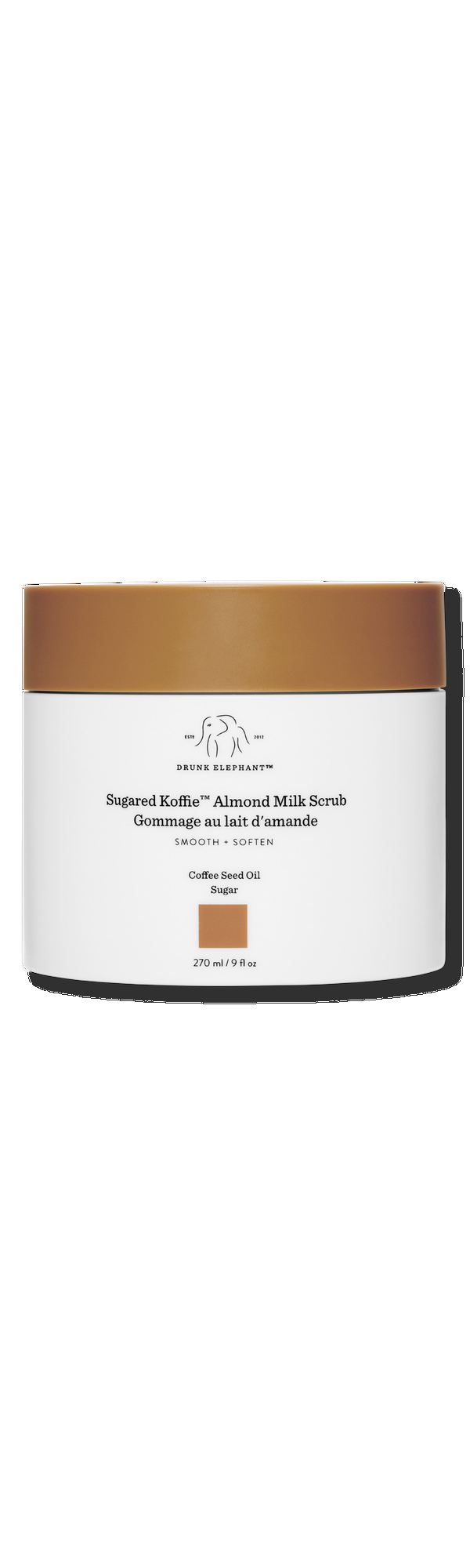 Ulta Drunk Elephant  Sugared Koffie Almond Milk Body Scrub