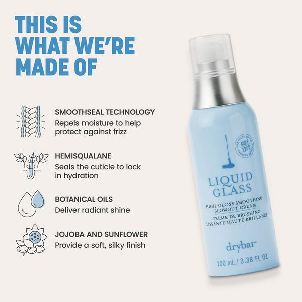 Ulta Drybar  Liquid Glass High-Gloss Smoothing Blowout Cream