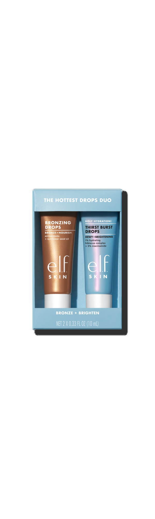 Ulta e.l.f. Cosmetics  The Hottest Drops Duo: Bronzing Drops & Holy Hydration Thirst Burst Drops