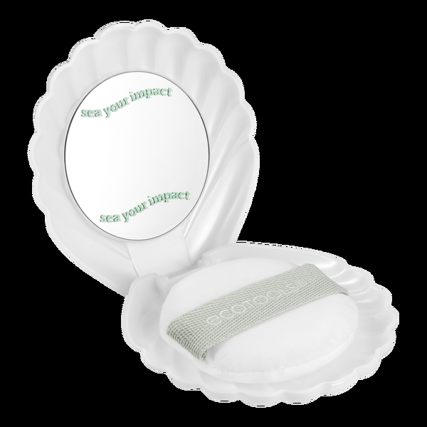 Ulta EcoTools  Sea Gems Pearl Powder Puff + Travel Case