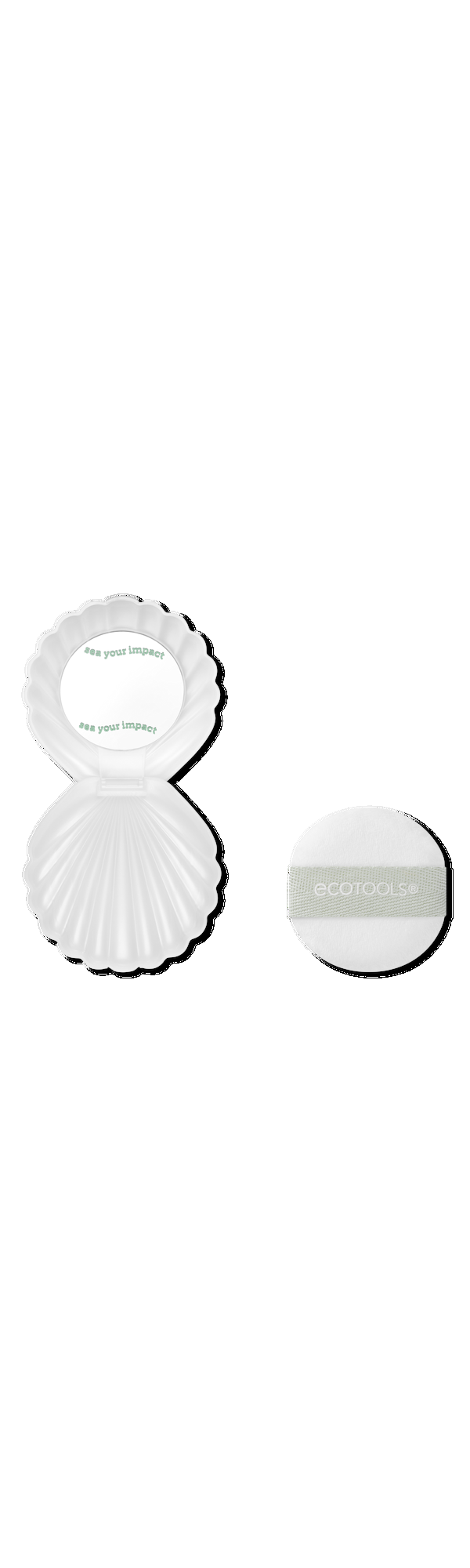 Ulta EcoTools  Sea Gems Pearl Powder Puff + Travel Case