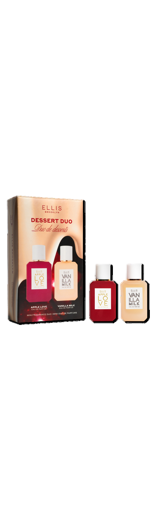 Ulta Ellis Brooklyn  DESSERT DUO: Mini APPLE LOVE & VANILLA MILK Duo Set