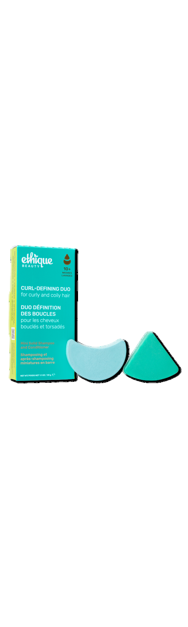 Ulta Ethique Beauty  Curl-Defining Shampoo & Conditioner Mini Bar Set
