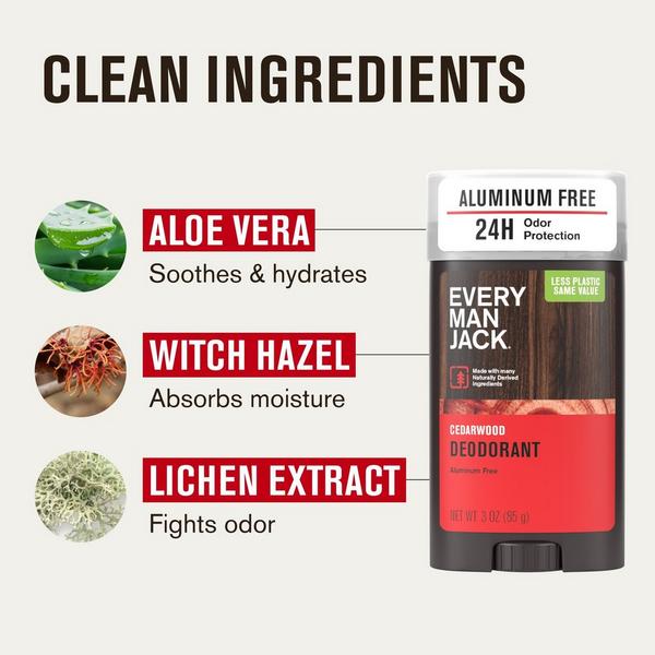 Ulta Every Man Jack  Cedarwood Men's Long-Lasting Deodorant