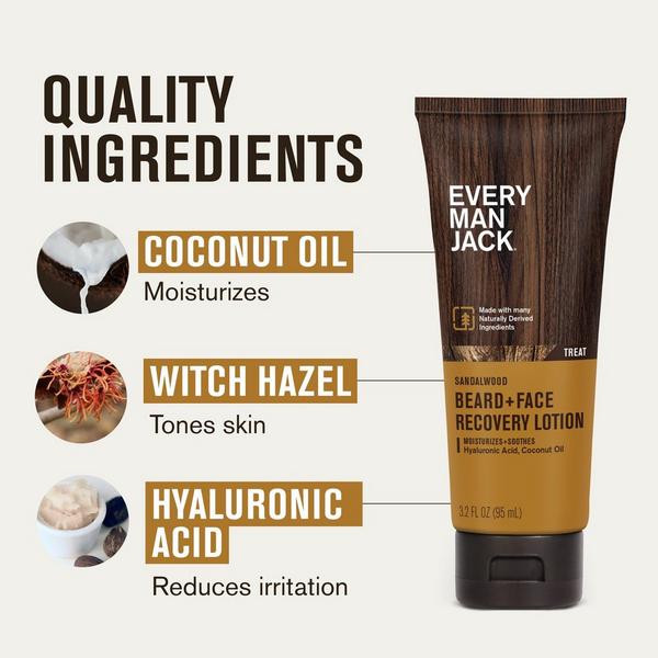 Ulta Every Man Jack  Sandalwood Beard + Face Recovery Lotion