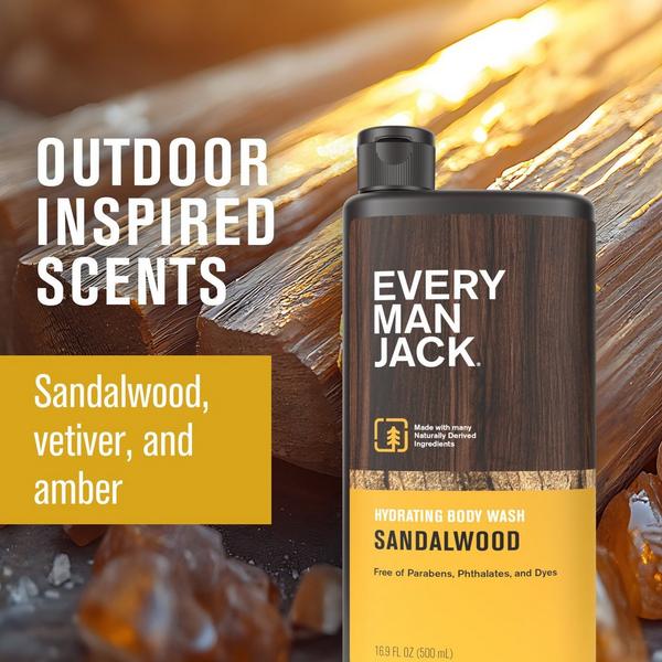 Ulta Every Man Jack  Sandalwood Men's Hydrating Body Wash