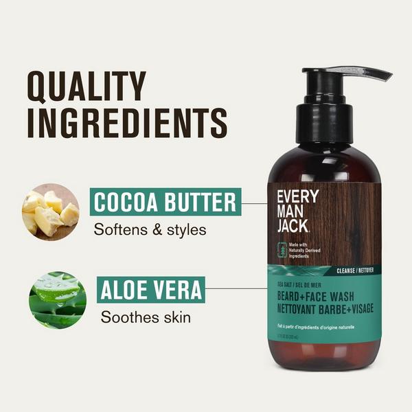 Ulta Every Man Jack  Sea Salt Hydrating Beard + Face Wash